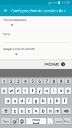 Como configurar seu celular para receber e enviar e-mails - Samsung Galaxy A5 - Passo 11
