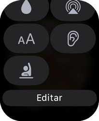 Como personalizar a Central de Controle - Apple Watch SE - Passo 5