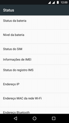 Como encontrar o número de IMEI do seu aparelho - Motorola Moto G5 - Passo 5