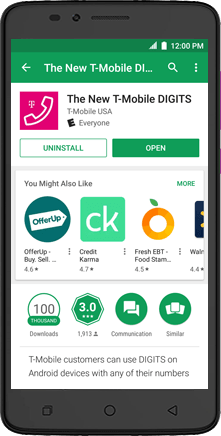 Download and install DIGITS app | DIGITS app | Android | T-Mobile Support
