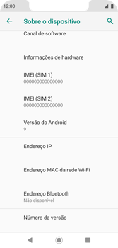 Como encontrar o número de IMEI do seu aparelho - Motorola Moto G7 Play - Passo 7