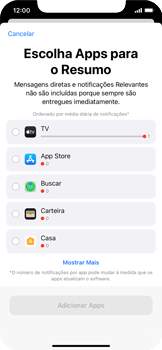 Como criar um resumo de notificações - Apple iOS 15 Apple iOS 15 - Passo 6