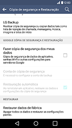 Como restaurar as configurações originais do seu aparelho - LG K10 - Passo 6