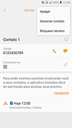 Como bloquear chamadas de um número específico - Samsung Galaxy J2 Prime - Passo 7