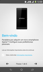 Como configurar pela primeira vez - Sony Xperia E1 - Passo 5