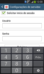 Como configurar seu celular para receber e enviar e-mails - Samsung Galaxy Core Plus - Passo 13