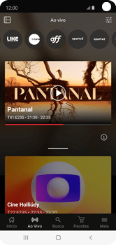 Como assistir a um canal ao vivo - Claro tv+ no Celular Claro tv+ no Celular - Passo 4