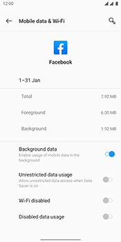 Check data usage per app | Proximus