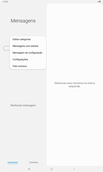 Como configurar o tablet para receber mensagens - Samsung Galaxy Tab S6 Lite - Passo 4