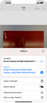 Como traduzir o texto de uma foto - Apple iOS 16 Apple iOS 16 - Passo 7