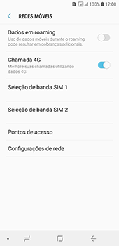 Como ativar e desativar o roaming de dados - Samsung Galaxy J6 - Passo 5