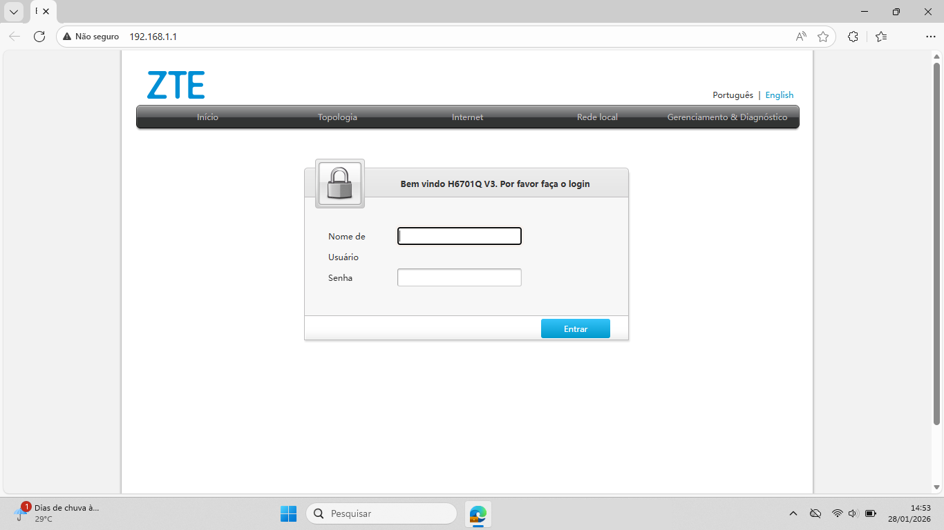 Como configurar o nome (SSID) e a senha da rede Wi-Fi Mesh pelo computador - ZTE H6701Q - Passo 13