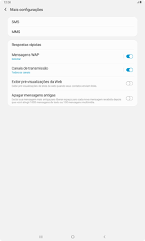 Como configurar o tablet para receber mensagens - Samsung Galaxy Tab S6 Lite - Passo 6