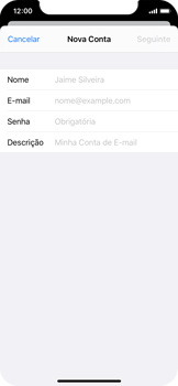 Como configurar seu celular para receber e enviar e-mails - Apple iOS 13 Apple iOS 13 - Passo 7