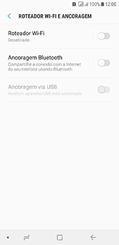 Como usar seu aparelho como um roteador de rede Wi-Fi - Samsung Galaxy J6 - Passo 6