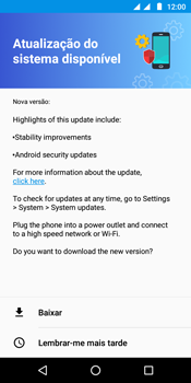 Como atualizar o software do seu aparelho - Motorola Moto G6 Play - Passo 7
