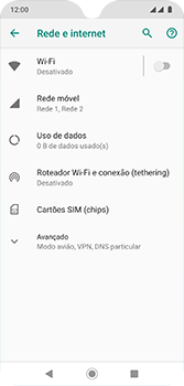 Como ativar e desativar uma rede de dados - Motorola Moto G7 - Passo 5