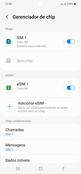 Como ativar o eSIM através do QR Code recebido via e-mail - Samsung Galaxy S23 Ultra - Passo 20