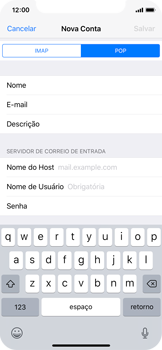 Como configurar seu celular para receber e enviar e-mails - Apple iOS 11 Apple iOS 11 - Passo 12