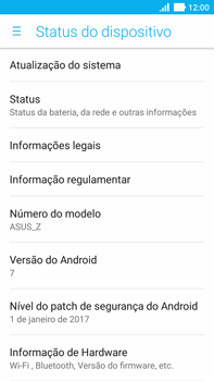 Como encontrar o número de IMEI do seu aparelho - Asus ZenFone 3 - Passo 4