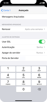 Como configurar seu celular para receber e enviar e-mails - Apple iOS 13 Apple iOS 13 - Passo 23