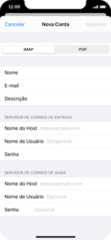Como configurar seu celular para receber e enviar e-mails - Apple iOS 13 Apple iOS 13 - Passo 10