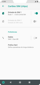 Como ativar e desativar uma rede de dados - Motorola Moto G7 Power - Passo 8