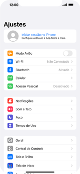 O celular não recebe chamadas - Apple iOS 16 Apple iOS 16 - Passo 3