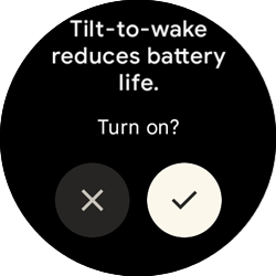 Adjust wake screen settings Watch Settings Pixel Watch T