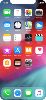 Como reiniciar o aparelho - Apple iOS 12 Apple iOS 12 - Passo 1