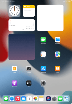 Como adicionar widgets na tela - Apple iPad Air - Passo 1