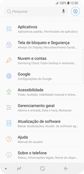 Como restaurar as configurações originais do seu aparelho - Samsung Galaxy S9 - Passo 4