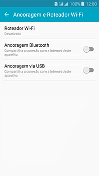 Como usar seu aparelho como um roteador de rede Wi-Fi - Samsung Galaxy J7 - Passo 5