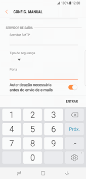 Como configurar seu celular para receber e enviar e-mails - Samsung Galaxy S8 - Passo 13