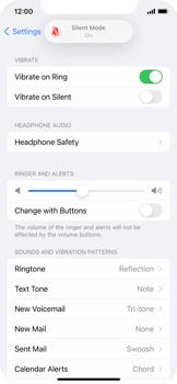 how to set iphone 13 to vibrate on silent Apple iPhone 13 mini - Sounds main image 0