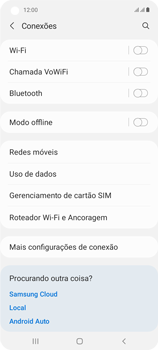 Como ativar e desativar o modo avião no seu aparelho - Samsung Galaxy A21s - Passo 5