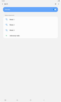 Como se conectar a uma rede Wi-Fi - Samsung Galaxy Tab S6 Lite - Passo 7