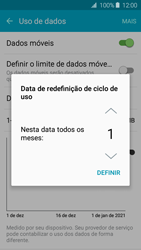 Como definir um aviso e limite de uso de dados - Samsung Galaxy J2 Duos - Passo 6