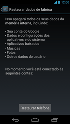 Como restaurar as configurações originais do seu aparelho - Motorola Moto X (1ª Geração) - Passo 6