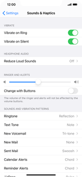 Silent and vibrate mode for messages | Media & Sound | iPhone XS Max |  T-Mobile Support