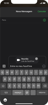 Como compartilhar um link do FaceTime - Apple iOS 15 Apple iOS 15 - Passo 7