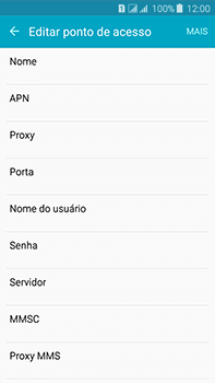 Como configurar a internet do seu aparelho (APN) - Samsung Galaxy J7 - Passo 11