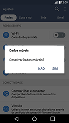 Como ativar e desativar uma rede de dados - LG K10 - Passo 5