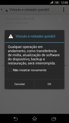 Como usar seu aparelho como um roteador de rede Wi-Fi - Sony Xperia E4G - Passo 13