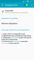 Como usar seu aparelho como um roteador de rede Wi-Fi - Samsung Galaxy A5 - Passo 11