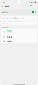 Como se conectar a uma rede Wi-Fi - LG K62+ - Passo 9