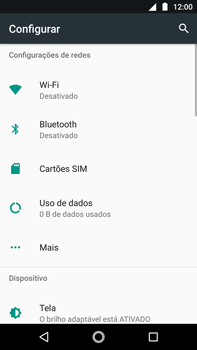 Como ativar e desativar o roaming de dados - Motorola Moto G5s Plus - Passo 3