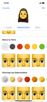 Como criar um Memoji - Apple iOS 15 Apple iOS 15 - Passo 13