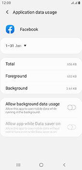 Check data usage per app | Proximus