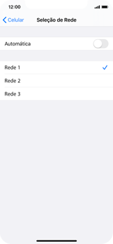 Como selecionar o tipo de rede adequada - Apple iOS 13 Apple iOS 13 - Passo 6